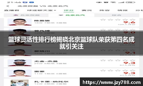 篮球灵活性排行榜揭晓北京篮球队荣获第四名成就引关注